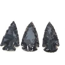 Mini Obsidian Pfeilspitzen 2,5-3,5cm arrowheads 5-100 Stück zur