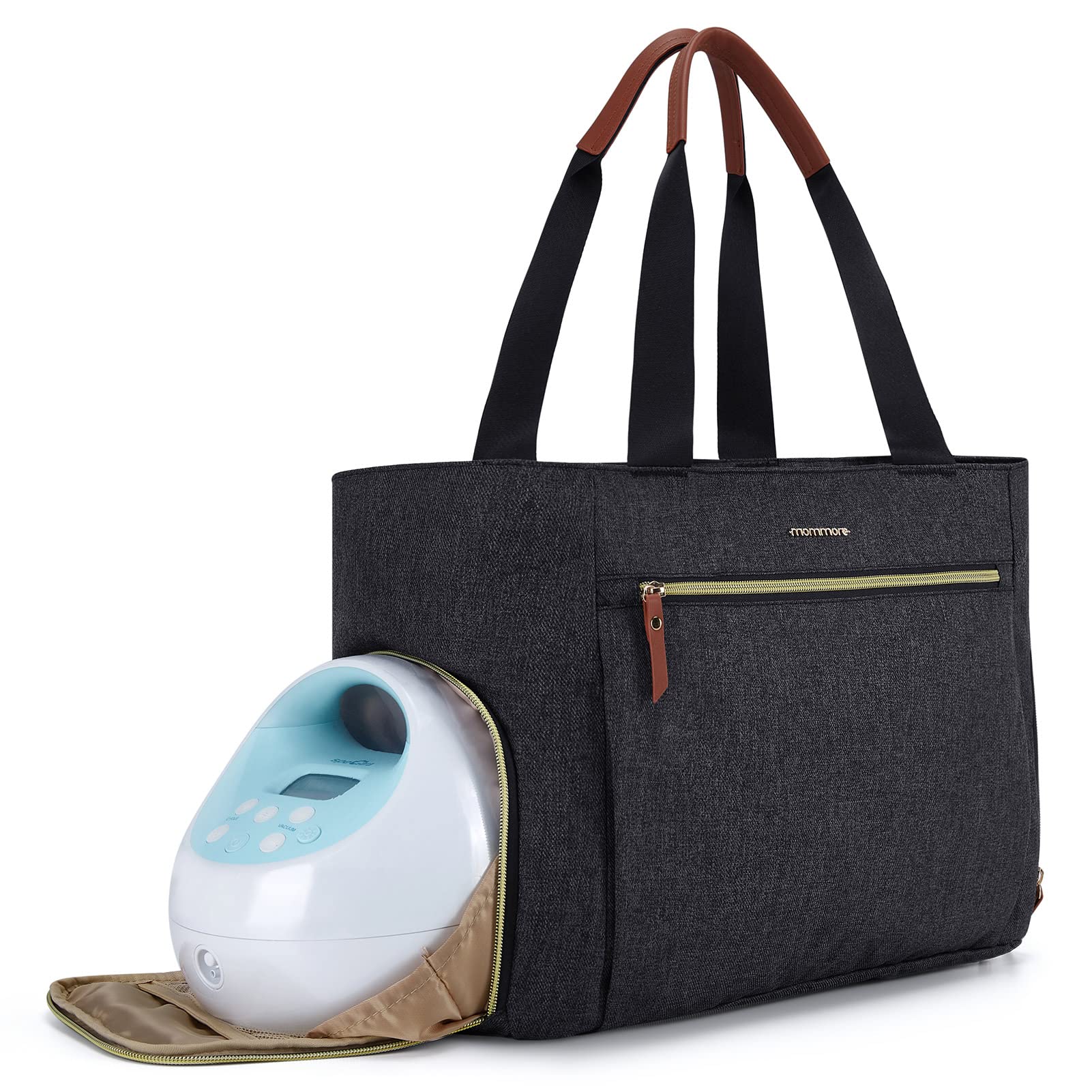 LUXJA Breast Pump Bag With Cooler Bag For Working Moms