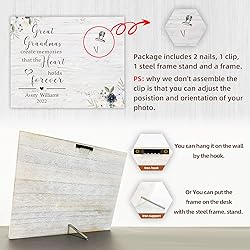 FDFHOME Personalized Grandma Picture Frame, Grandma