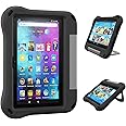 Tablet 8 inch Case Cover for Kids,Compatible 2024/2022 8 Tablet Case,Not for iPad/Samsung/Onn/Andriod Tab - Auorld All-New Lightweit Shockproof EVA Case with Handle Stand for 8 inch Tablet-Black