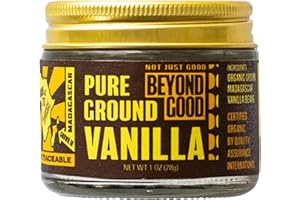 Organic Pure Ground Vanilla Powder | Pure Madagascar Grade A for Bakers, Chefs, Ice Cream Makers, and Home Cooks | Beyond Good Vanilla