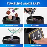 Blue Marble National Geographic Professional Rock Tumbler Kit 9 Gemstones view 2