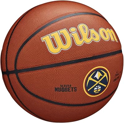 Wilson NBA Team Tribute Denver Nuggets Size 7 Outdoor Rubber Basketball