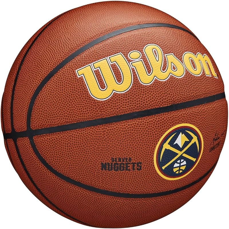 Wilson NBA Team Tribute Denver Nuggets Size 7 Outdoor Rubber Basketball