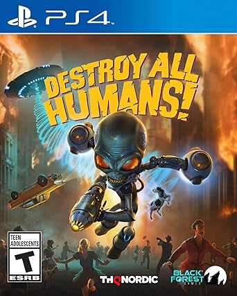 Amazon Com Destroy All Humans Playstation 4 Thq Nordic Nordic Games Video Games