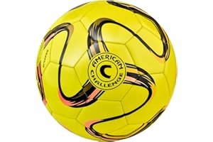 American Challenge Brasilia Soccer Ball – Sizes 5, 4, 3 & 2 – Youth & Adult Training Soccer Ball for Practice, Games & Grass Fields