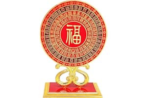 Feng Shui Big Auspicious 100 Fu Mirror Good Blessing Luck Amulet Statue Home Decoration