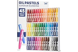 Mr. Pen- Oil Pastels for Artists, 45 Pack, Assorted Colors, Hexagonal Oil Pastels for Kids, Beginners, Students, Christmas Gift