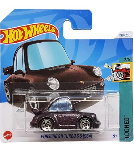 Hot Wheels Porsche 911 Turbo 3.6, Tooned 2/5 [Black] 199/250