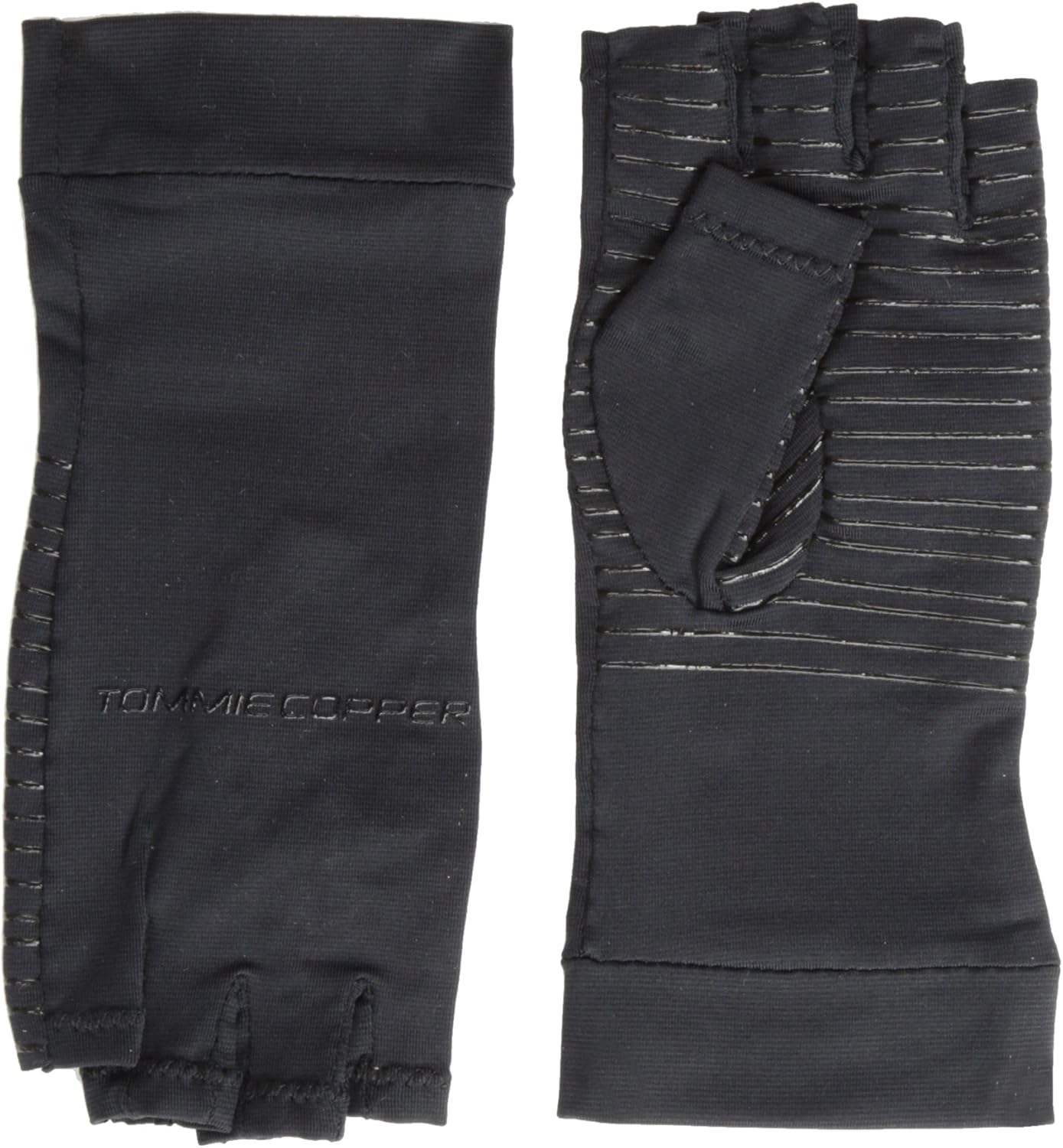 tommie copper fingerless compression gloves