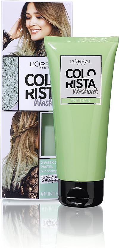 L'Oreal Colorista Mint Green Washout Semi-Permanent Hair Dye 1-2 weeks