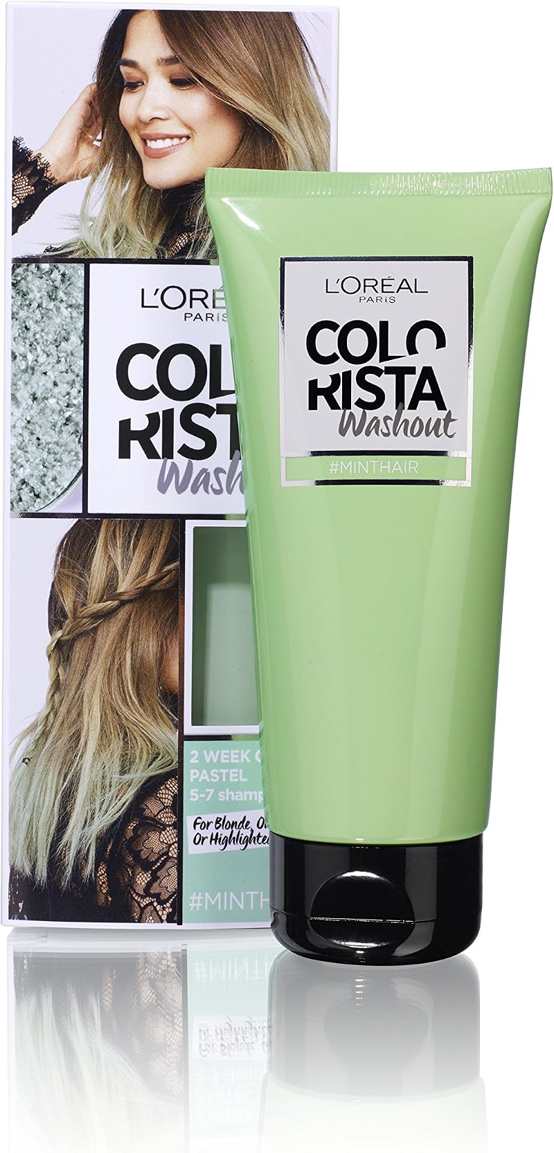 L'Oreal Colorista Mint Green Washout Semi-Permanent Hair Dye 1-2 weeks