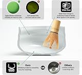 TEANAGOO Matcha Set 7 pcs Chawan Chasen Chashaku Sieve Stand Holder view 2