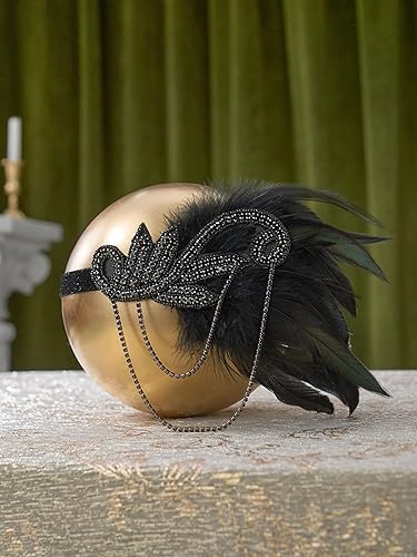 SWEETV 1920s Flapper Accessories Set for Women, Roaring 20s Great