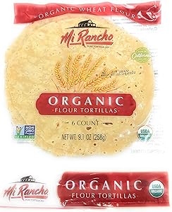 Mi Rancho Organic Flour Tortillas, 9.1 Oz