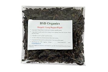 BSD Organics Long Pepper/Thippili / Pipali50g