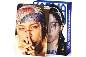 PYAJUU Stray Kids KARMA Photocards 127PCS KARMA Album Photo Card Set Stray Kids The 4th Album Merch 55 PCS Photocard and 72 PCS Stickers Gift for STAY Straykids 2025 Gift Set (FELIX)