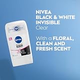 Nivea Black White Invisible Anti-Perspirant Stick 50ml 72hr Sweat Deodorant view 2
