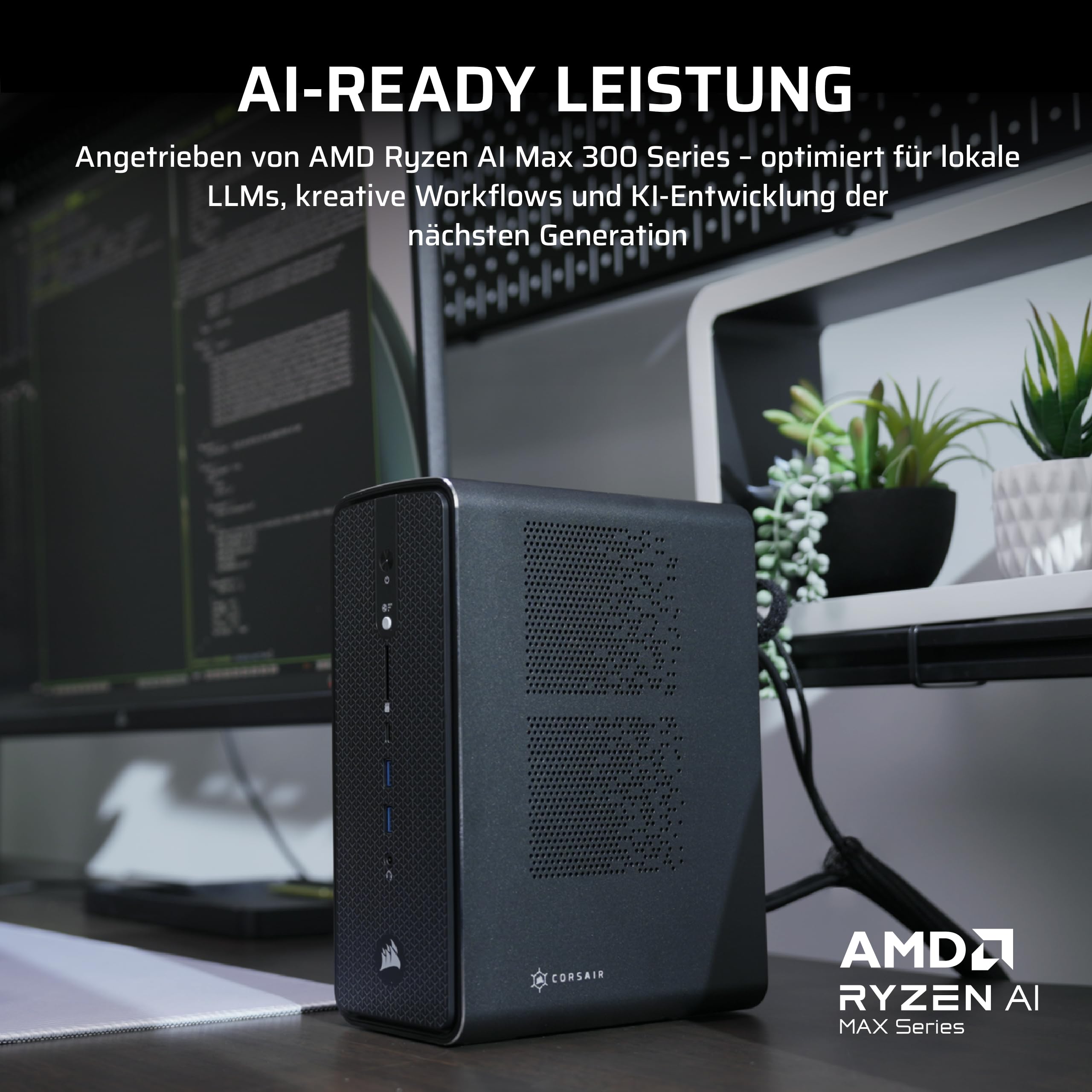 Corsair AI Workstation 300 Desktop-PC – Schwarz 3