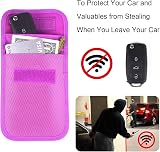 Wisdompro Purple Car Key Signal Blocking Pouch RFID Blocker Anti-theft Keyless view 7