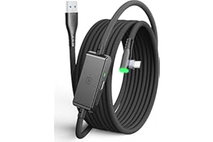 INIU Oculus Link Cable with Charging [16ft] for Meta Quest 3s Quest 3 Quest 2/Pro, Pico 4, PC VR, Steam VR, USB 3.0 High Spee