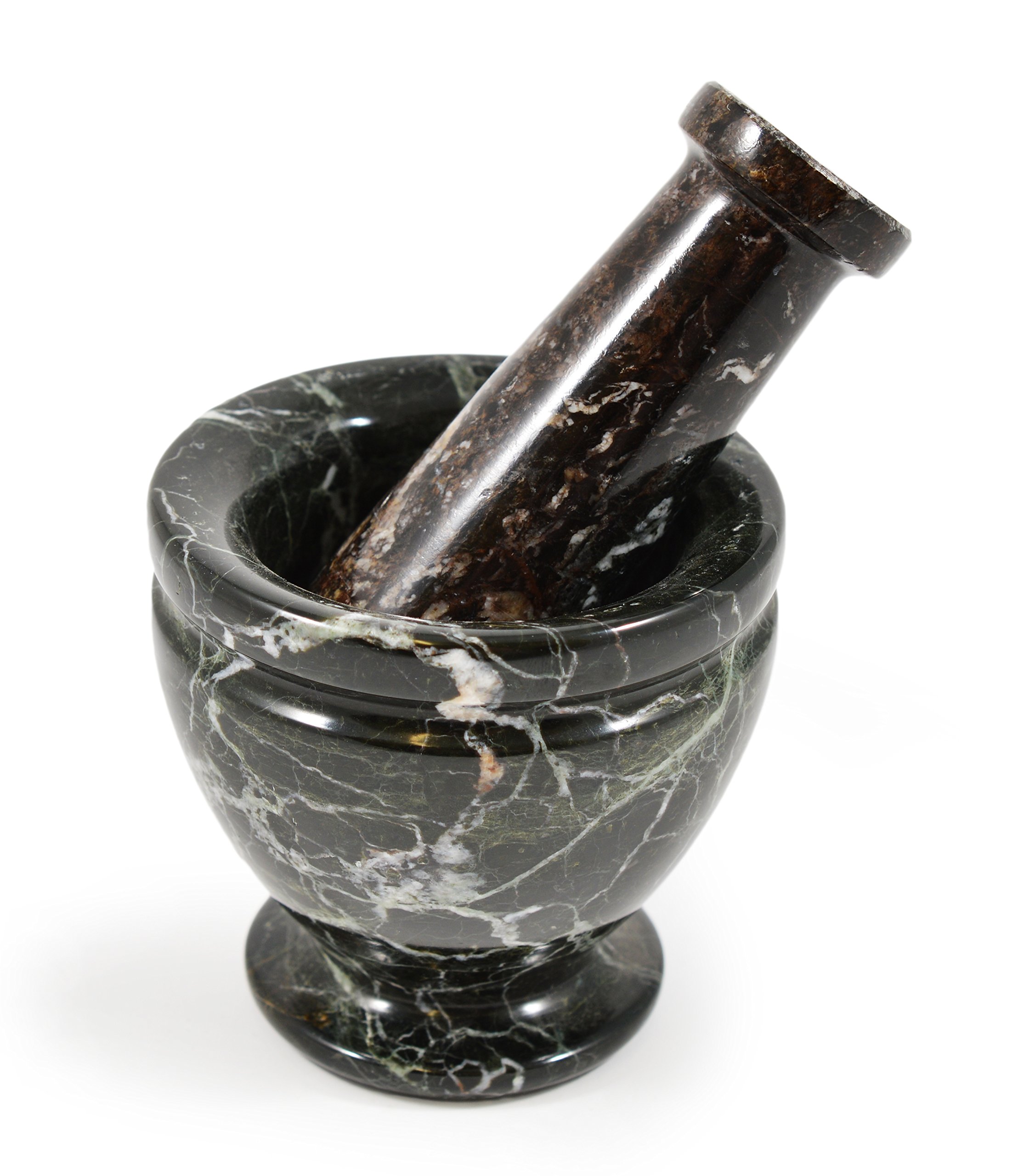 Mini Black Marble Pestle & Mortar - Handmade in the Foothills of the Himalayas