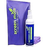 Screen Mom Screen Cleaner Kit for LED & LCD TV, Computer Monitor, Phone, Laptop, and iPad Screens – Includes 8oz Spray Bottle