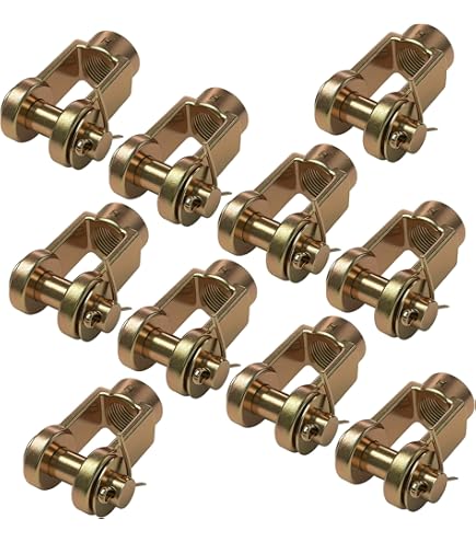 4 - Pack Slack Adjuster Double Pinned Straight Clevis Pin Kit With Pins 5/8"-18 Threaded For Air Brake Chambers Replace R810019, Freightliner A6809960540 TDA R810009 - Walmart Supplies - View #5