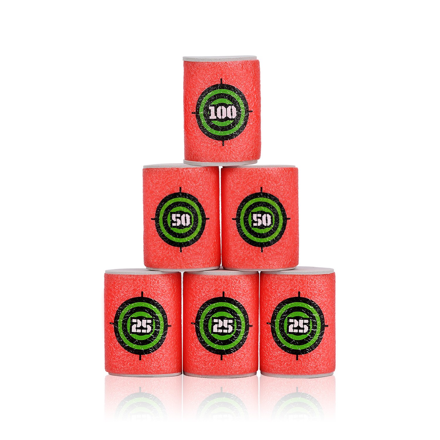 6Pcs Foam EVA SoftTarget forSeries Blasters