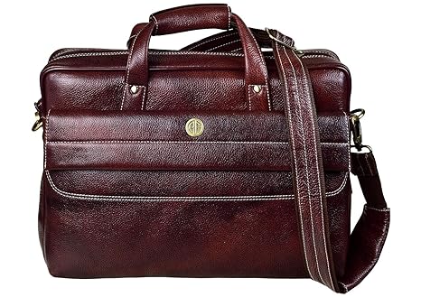 leather office bags for mens amazon