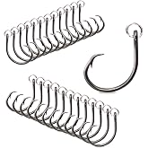 Mustad Ringed Demon Offset Circle Hook, 4X Strong, Black Nickel BN