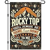 BlissYard Rocky Top Home Sweet Garden Flag Tennessee State Flag 18x12 Inch Double Sided Rocky Top Home Sweet Home Seasonal Porch Lawn Garden Banner Decoration