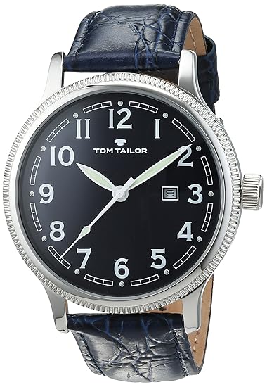 TOM TAILOR Watches Herren-Armbanduhr Analog Quarz Leder 5415202