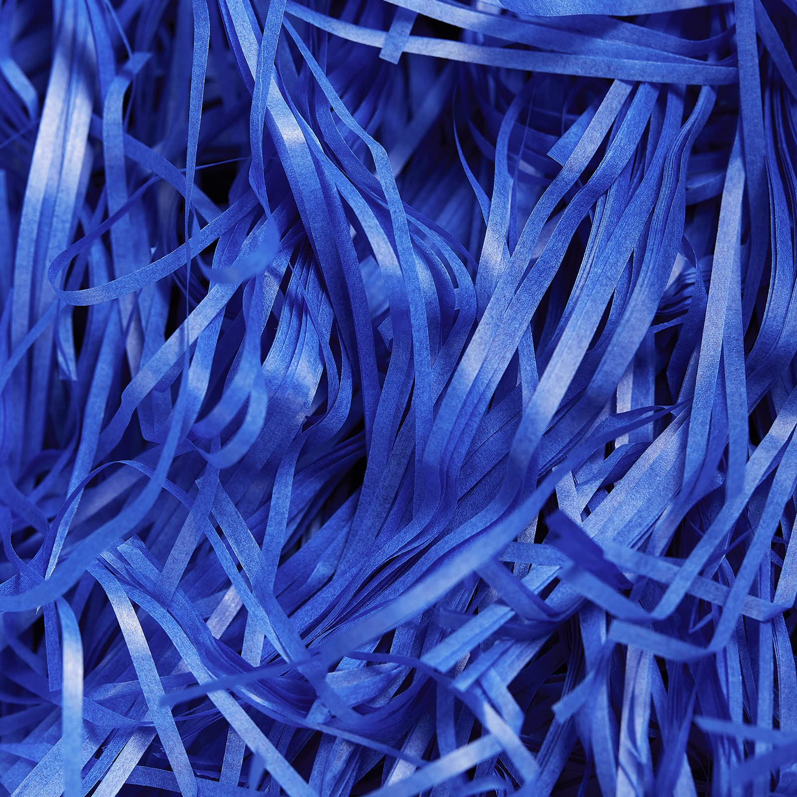 500g Dark Blue Shredded Tissue Paper for Gift Boxes, Navy Shredded Paper for Hampers, Soft to the Touch, Ideal Hamper Filing & Gift Packaing Filler