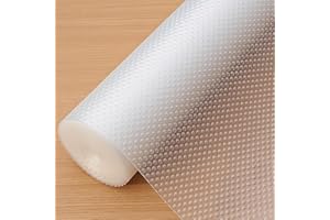 Hersvin Shelf Liner, 24" x20' Non-Adhesive Drawer Liners EVA Kitchen Cupboard Cabinet Covering Undersink Mat Washable Fridge 