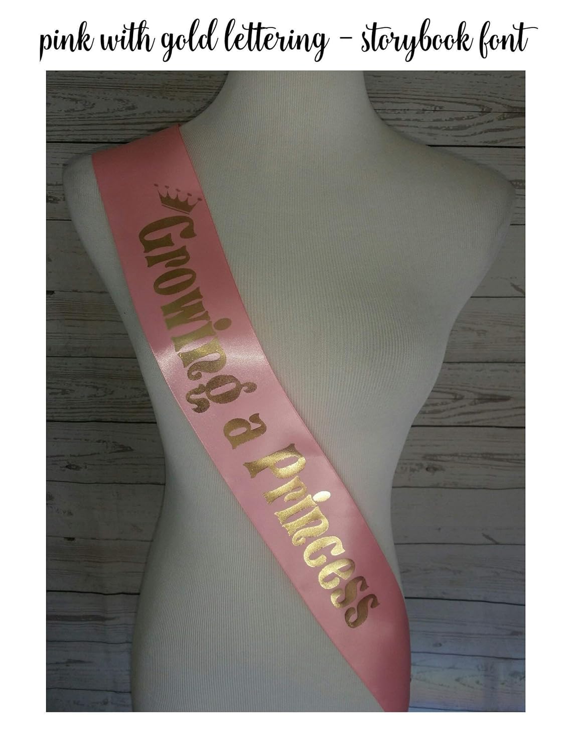 personalised baby shower sash