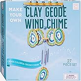 Hapinest Make Your Own Clay Geode Wind Chime Craft Kit for Kids Girls Teens, DIY Wind Chime Kit Crafting Projects for Home & Garden, Art Craft Supplies Clay Kit for Kids Ages 8 9 10 11 12 Years & Up