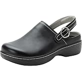 Alegria Women's Olie Slingback Clog Leather Slide