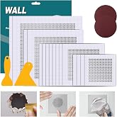 WDSHCR Drywall Repair Kit 20 Pack Aluminum Wall Repair Patch Kit, 2/4/6/8 inch Fiber Mesh Over Galvanized Plate, Dry Wall Hole Repair Patch Metal Patch with Extended Self-Adhesive Mesh (20 Pcs)