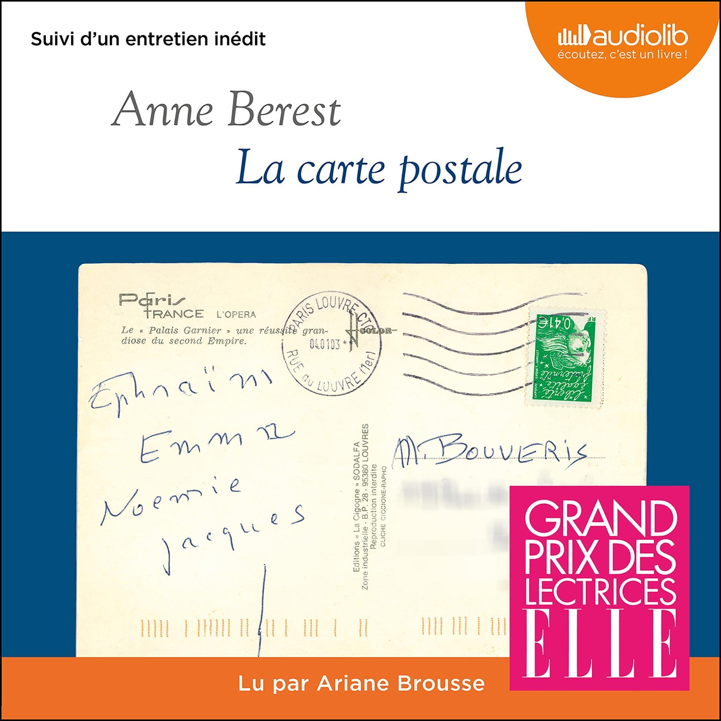 La Carte postale: Suivi d'un entretien inédit avec l'autrice La Carte postale: Suivi d'un entretien inédit avec l'autrice Audible Audiobook