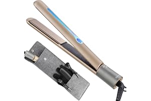 NITION Ceramic Tourmaline Hair Straighteners LCD Flat Iron MCH 10s Fast Heating Up. 1" Smooth 3D Floating Plate Healthy Home 
