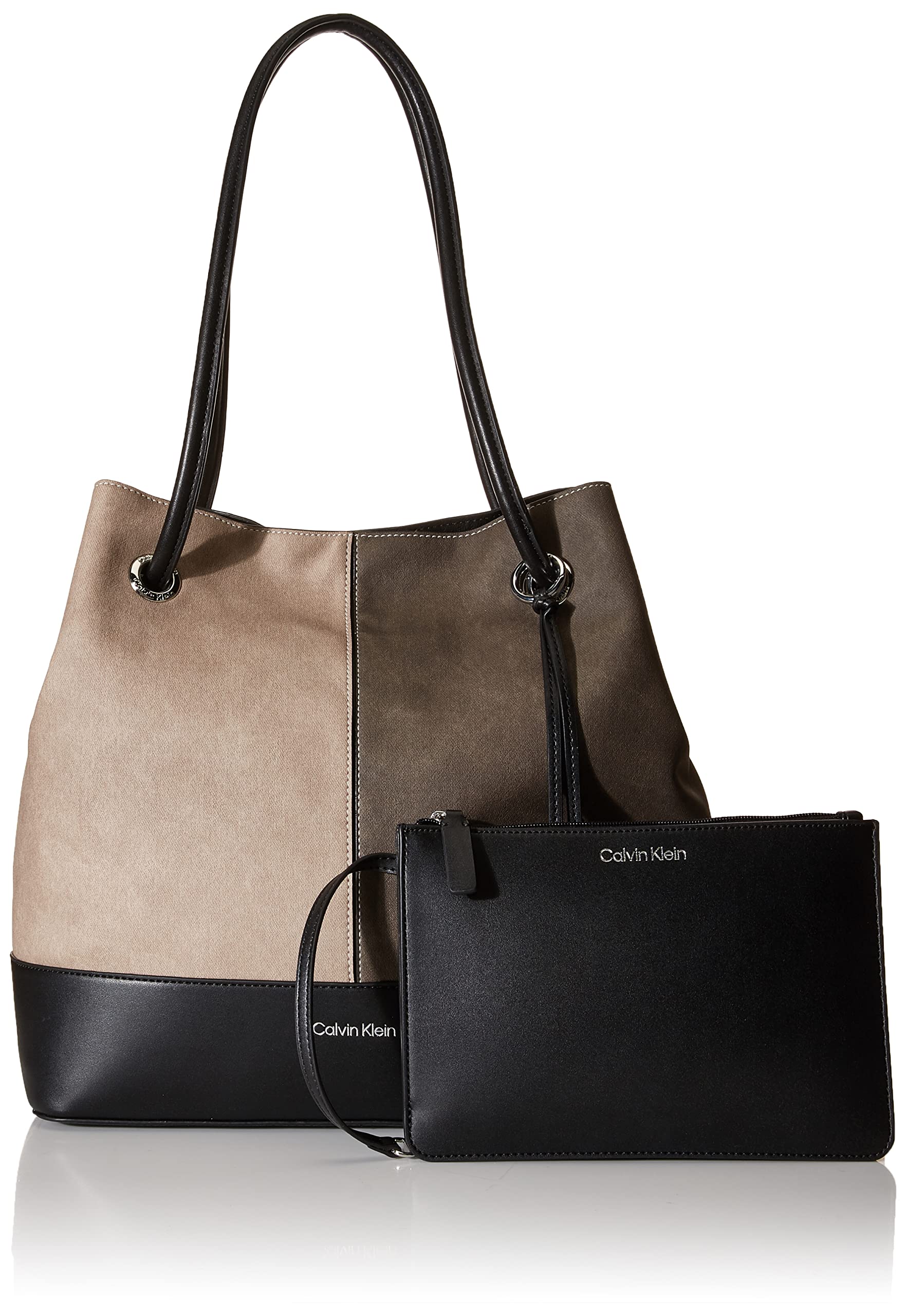 Calvin Klein Gabrianna Bubble Lamb North/South Key Item Tote