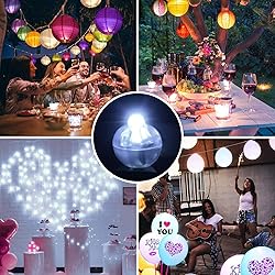 Xthuge 150pcs Mini Round LED Ball Lamp Balloon