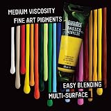 Liquitex Basics Acrylic Paint Light Green Permanent 400 ml Bottle view 5