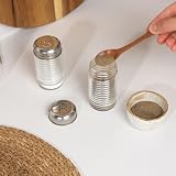 Salter Beehive Salt & Pepper Shaker Set 2 BPA Free Glass Screw Cap Lid view 4