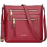 Over Earth Crossbody Bags for Women Leather Purses for Ladies with Multiple Pockets