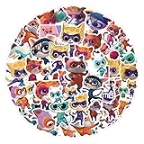 50pcs Cartoon Supper Kitties Stickers for