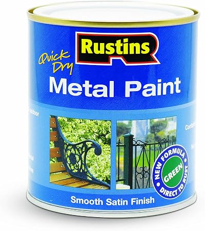 Rustins Metal Paint Green 500 ml Durable Weather Resistant Finish