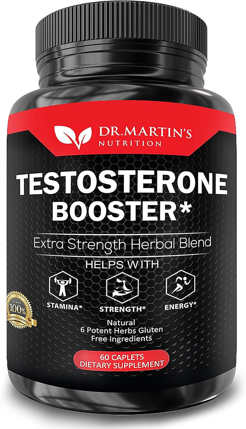 Extra Strength Testosterone Booster - Naturally Boost Your Stamina, Endurance, Strength & Energy for Men & Women - Burn Fat & Build Lean Muscle Mass Today: Health & Personal Care