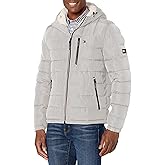 Tommy Hilfiger Men's Midweight Sherpa Lined Hooded Water Resistant Puffer Jacket